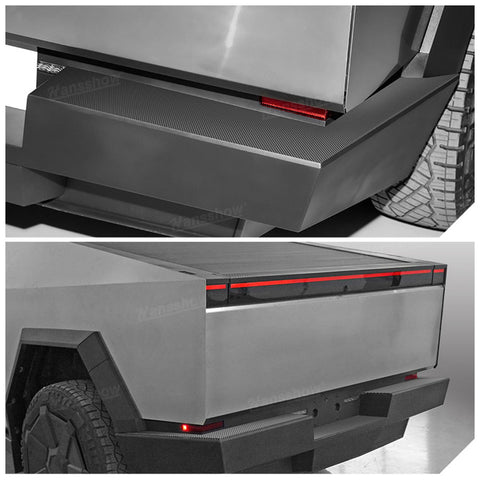 Tesla Cybertruck Rear Bumper Tailgate Protector Cover Truck Sill Molding Cap Protective Trim Exterior Accessories