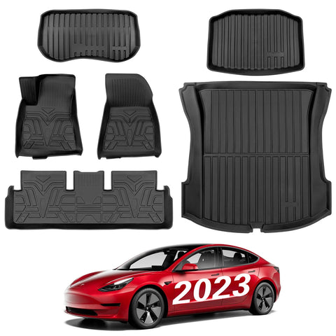 TPE Floor Mats for Tesla Model 3（2021-2023 ）