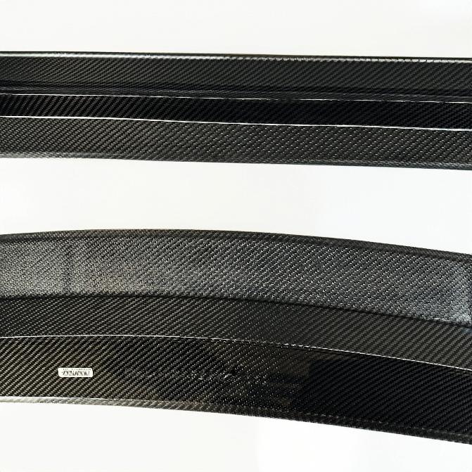 Model Y Side Skirts (1 Pair) - Real Dry Carbon Fiber（Glossy）