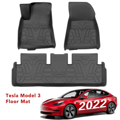 TPE Floor Mats for Tesla Model 3（2021-2023 ）