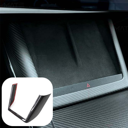 2021+ | Model S & X Charging Pad Frame Overlay - Real Molded Carbon Fiber