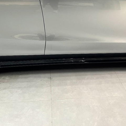 Model Y Side Skirts (1 Pair) - Real Dry Carbon Fiber（Glossy）