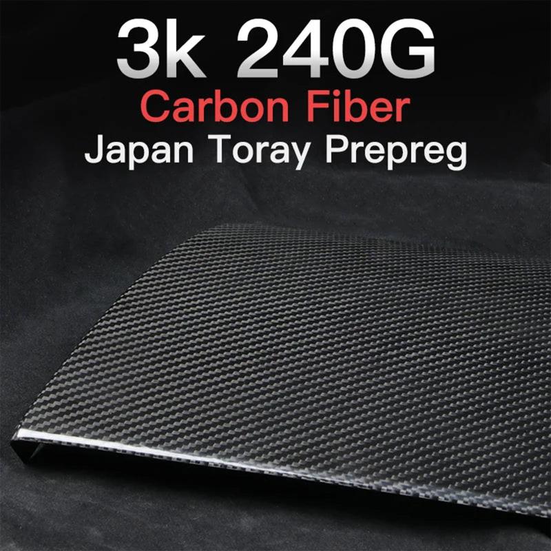 High-quality Glove Box Overlay Real Carbon Fiber For Tesla Model 3/Y