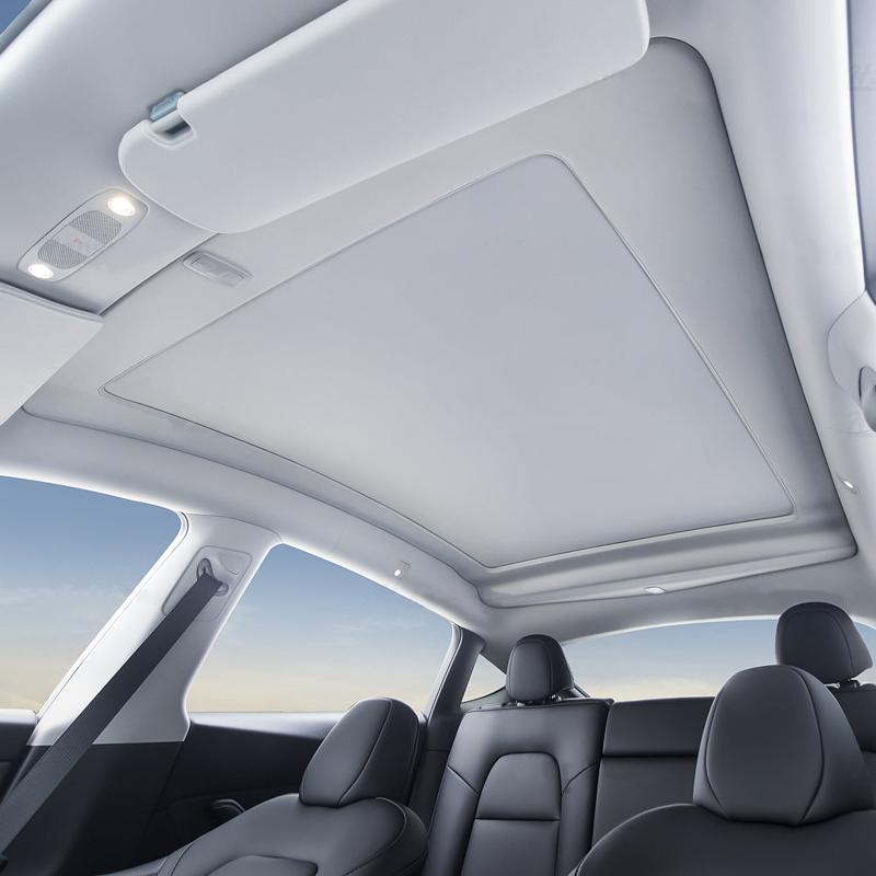 Integrated Electric Retractable Tesla Model Y Sunshade