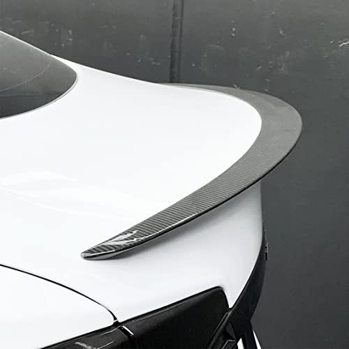 Model S Carbon Fiber Spoiler Wing for Tesla Model S 2012-2023 Car Rear Spoiler Trunk Spoiler Lid Tail Wing Lip Trim Kit Full Real Carbon