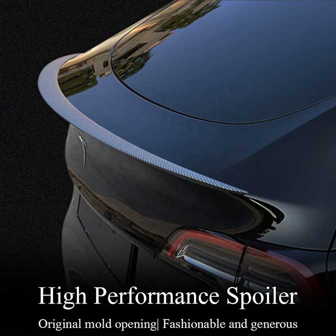 Tesla Model Y  Real Dry Carbon Fiber Spoiler