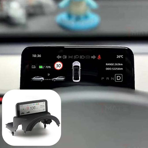 4.6 Inch Dashboard Mini Screen Heads Up Display For Tesla Model 3 & Y