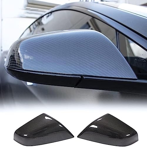 Model S Mirror Cover Dry Carbon Fiber Car Rearview Mirror Cover Caps for Tesla Model S 2014-2020 Add-on Model S Exterior Accessories