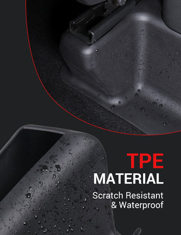 Tesla Model Y Underseat Protector TPE Seat Slide Rail Pad Cover Anti Kick Seat Base Cover for Model Y Interior Accessories 2021-2023 Black