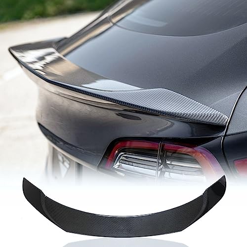 Model Y Carbon Fiber Trunk Spoiler for Tesla Model Y 2020-2023 HighKick Rear Wing Spoiler Body Kits Factory Outlet Enhanced Aerodynamics and Aesthetics