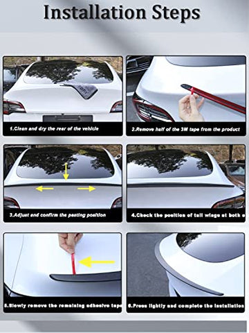 Model S Carbon Fiber Trunk Spoiler Wing for Tesla Model S 2012-2023 Rear Spoiler Lid Car Parts Car Rear Wing Car Styling Kits Model S Accessories