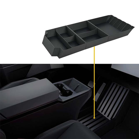 Floor Storage Organizer for Tesla Cybertruck - Lower Center Console Tray