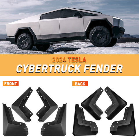 Tesla Cybertruck Mud Flaps Fender No Drilling Splash Guard Mudguard 4PCS