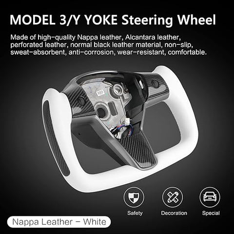 Universal Yoke Ergonomic Steering Wheel Upgrade For Tesla Model 3/Y