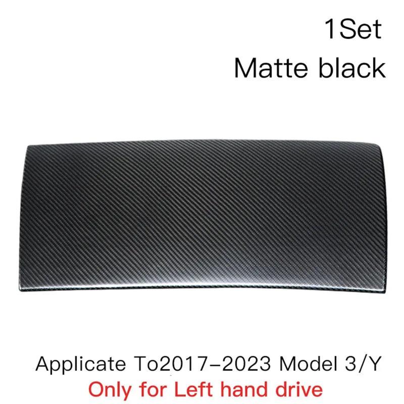 High-quality Glove Box Overlay Real Carbon Fiber For Tesla Model 3/Y