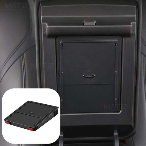 Center Console Organizer Armrest Hidden Storage Box For Tesla Model 3 / Y