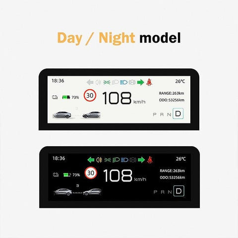 Dashboard Mini Screen Heads Up Display For Tesla Model 3 & Y