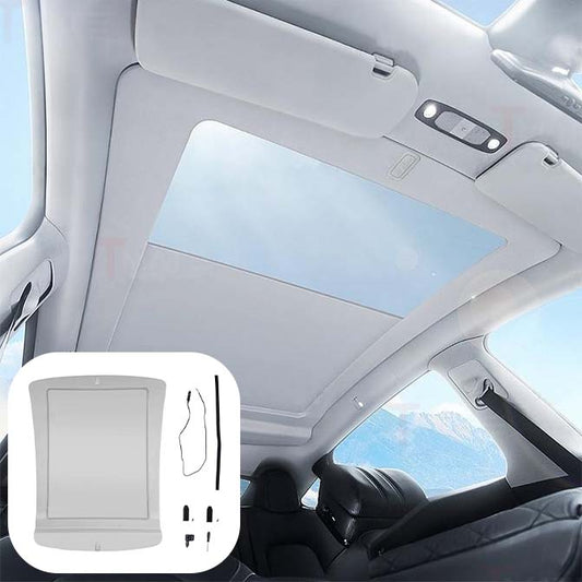 Integrated Electric Retractable Model Y Sunshade