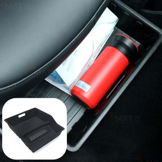 Front Rear Under Seat Storage Box for Tesla Model Y 5-Seater