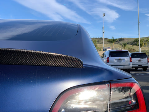 2017-2023 | Model 3 TRIMLINE Spoiler - Real Molded Carbon Fiber