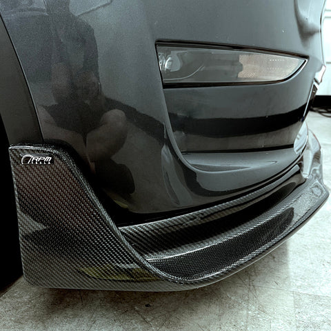 Model Y Viento Aero Front Lip - Real Molded Carbon Fiber