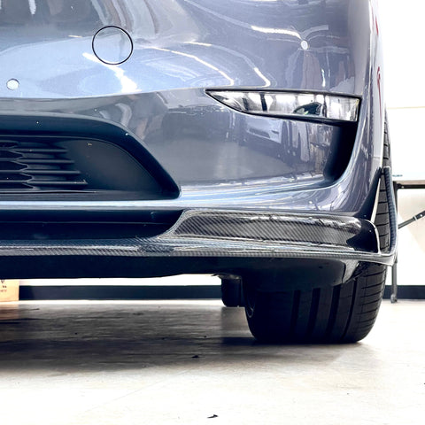 Model Y Viento Aero Front Lip - Real Molded Carbon Fiber