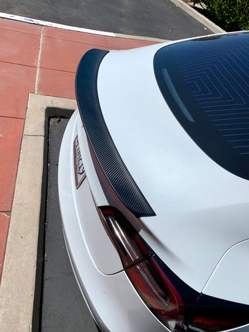 2017-2023 | Model 3 TRIMLINE Spoiler - Real Molded Carbon Fiber