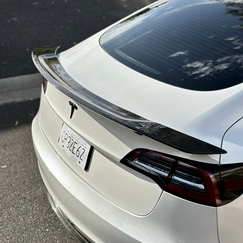 2017-2023 | Model 3 Colossal Rear Wing Spoiler - Real Molded Carbon Fiber