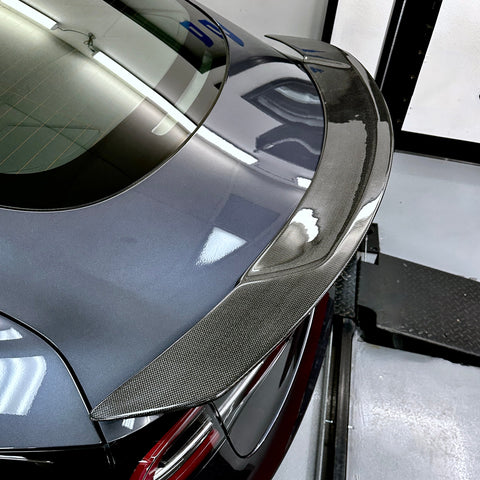 2017-2023 | Model 3 Colossal Rear Wing Spoiler - Real Molded Carbon Fiber