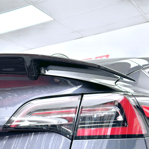 2017-2023 | Model 3 Colossal Rear Wing Spoiler - Real Molded Carbon Fiber