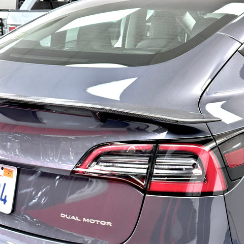 2017-2023 | Model 3 Colossal Rear Wing Spoiler - Real Molded Carbon Fiber