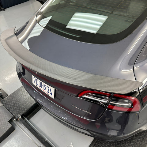 2017-2023 | Model 3 Colossal Rear Wing Spoiler - Real Molded Carbon Fiber