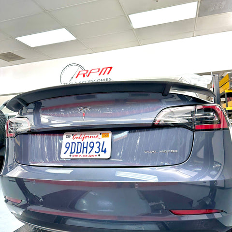 2017-2023 | Model 3 Colossal Rear Wing Spoiler - Real Molded Carbon Fiber