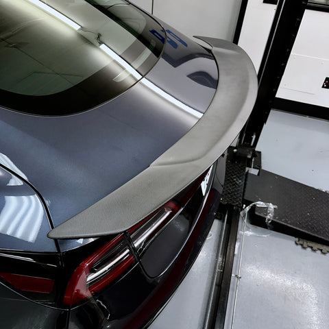 2017-2023 | Model 3 Colossal Rear Wing Spoiler - Real Molded Carbon Fiber