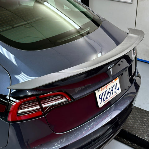 2017-2023 | Model 3 Colossal Rear Wing Spoiler - Real Molded Carbon Fiber