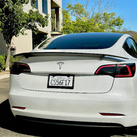 2017-2023 | Model 3 Colossal Rear Wing Spoiler - Real Molded Carbon Fiber