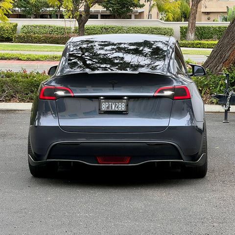 Model Y Viento Rear Diffuser - Real Molded Carbon Fiber