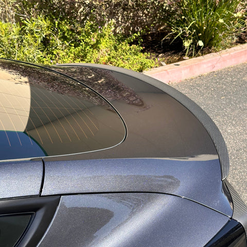 2024+ | Model 3 Spoiler - Real Dry Molded Carbon Fiber