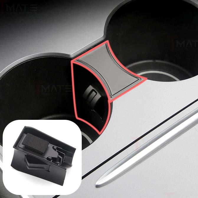 Model 3/Y Cup Holder Stabilizer Limit Insert. Water Cup Slot Stabilizer Clip Non-Slip Holder for Tesla(2021-2023 Gen. 2)