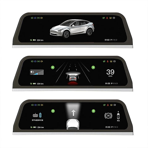 Model 3 & Y Highland 9.66-inch Touch Dashboard CarPlay Android Auto Instrument Cluster