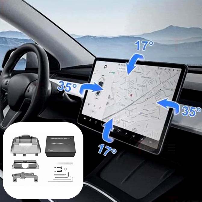 Model 3 and Model Y Console Screen Rotating Swivel Kit