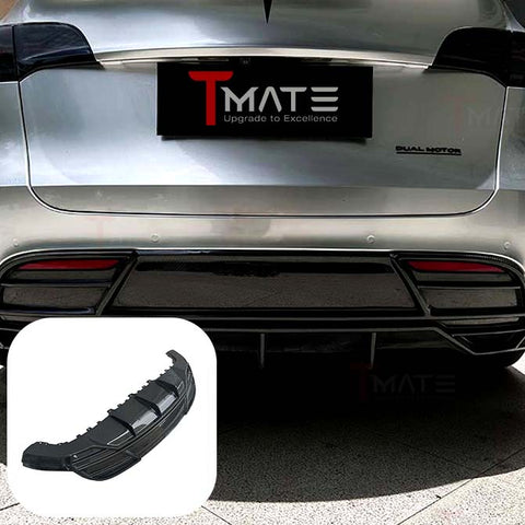 Model Y Rear Replacement Diffuser Real Dry Carbon Fiber（Glossy）