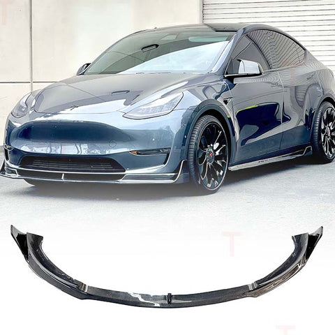 Model Y Viento Aero Front Lip - Real Molded Carbon Fiber