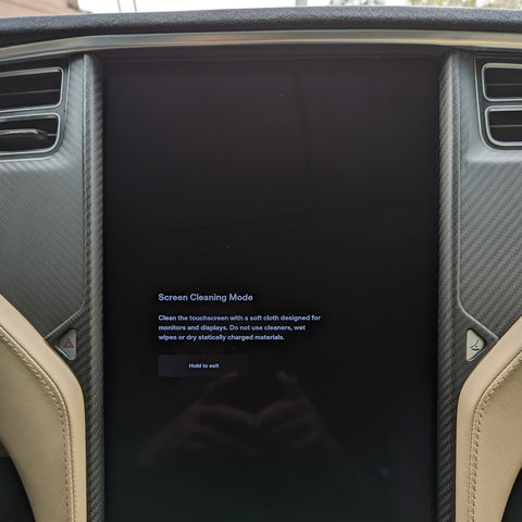 2012-2020 | Model S & X Display Screen Bezel Overlay - Real Molded Carbon Fiber