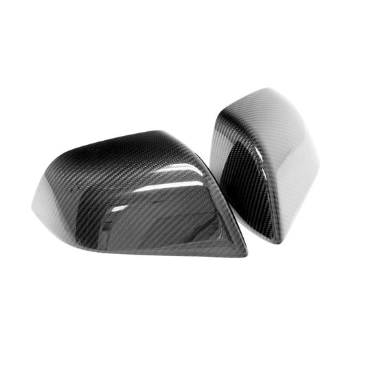 Precision Carbon Fiber Side Mirror Caps (Set of 2 Covers) For Tesla Model 3