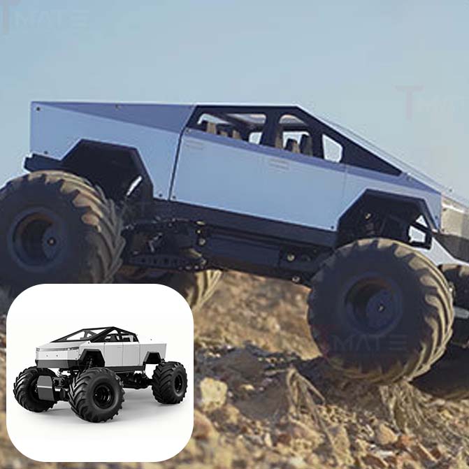 Remote-Controlled Cybertruck--45CM-Future Off-Road Masterpiece