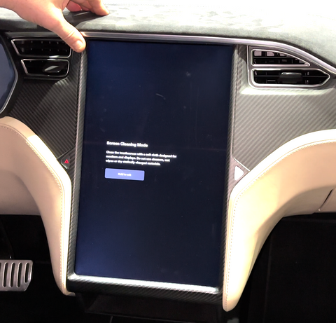 2012-2020 | Model S & X Display Screen Bezel Overlay - Real Molded Carbon Fiber