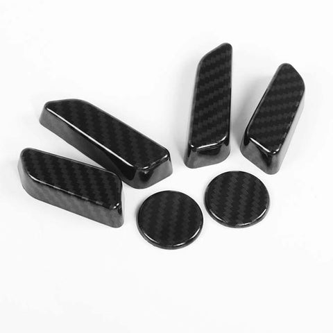 Seat Adjustment Switch Carbon FiberCover 1 Set-6 PCS For Tesla Model 3/Y