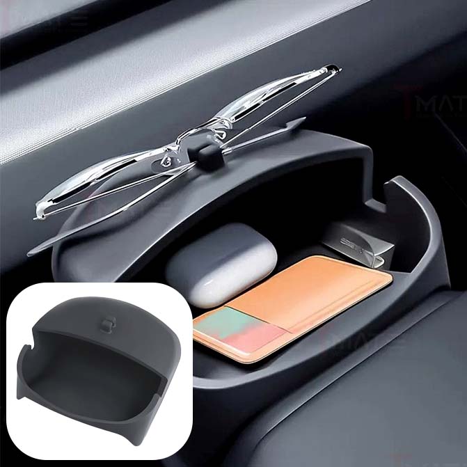 Steering Wheel Phone Holder Organizer Dustproof for Model 3 Highland