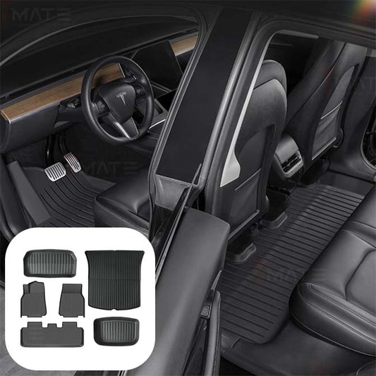 TPE All Weather Floor Mats for Tesla Model Y & Model 3